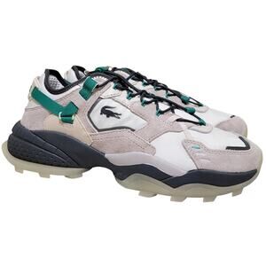 Lacoste Men L-Guard Breaker 224 Chunky Adventure Sneakers Size US 9 Off White